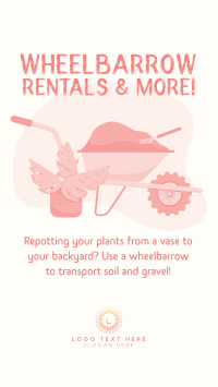 Wheelbarrow Rentals Instagram Story