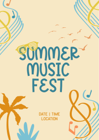 Fun Summer Playlist Poster