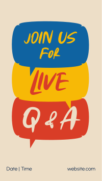 Question & Answer Live Instagram Reel