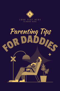 Daddy Tips for Handling Kids Pinterest Pin Design