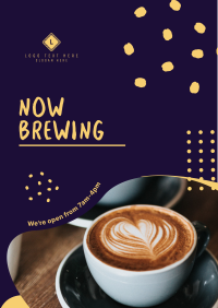 Coffee Shop Opening Poster Design