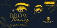 Eyebrow Waxing Service Twitter Post