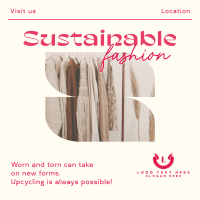 Elegant Minimalist Sustainable Fashion Instagram Post