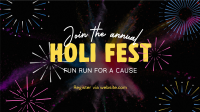 Holi Fest Fun Run Facebook Event Cover