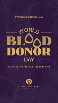 World Blood Donor Badge Facebook Story