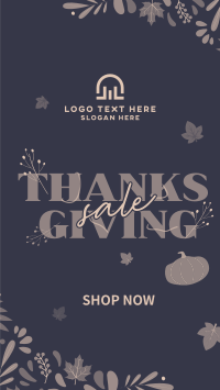 Thanksgiving Autumn Sale Instagram Story