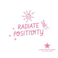 Radiate Positivity Instagram Post Design