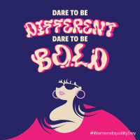 Dare To Be Bold Instagram Post Design