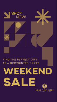 Geometric Weekend Sale Instagram Story