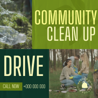 Community Clean Up Drive Instagram Post