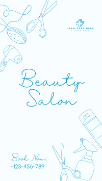 Beauty Salon Services Facebook Story