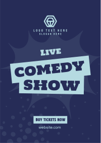 Live Comedy Show Flyer