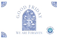 Good Friday Stained Glass Pinterest Cover Image Preview