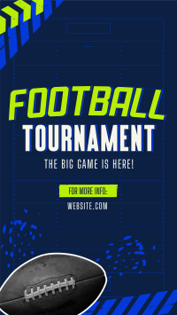 Football Sport Tournament Facebook Story Design