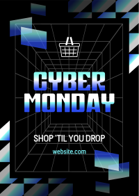 Futuristic Cyber Monday Flyer Design