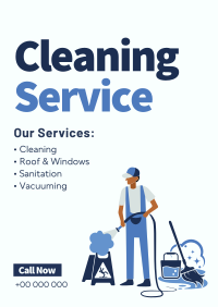 Professional Cleaner Services Poster