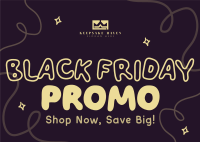 Black Friday Promo Postcard Image Preview