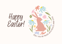 Fun Easter Bunny Postcard Design