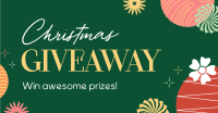 Abstract Christmas Giveaway Facebook Ad