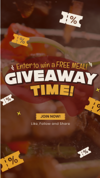 Food Voucher Giveaway TikTok Video