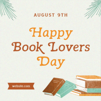 Happy Book Lovers Day Instagram Post