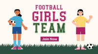 Girls Team Football Facebook Event Cover