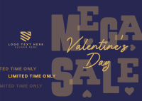 Valentine's Mega Sale Postcard