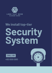 Security System Installation Flyer