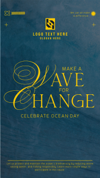 Wave Change Ocean Day TikTok Video