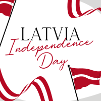 Latvia Independence Flag Instagram Post