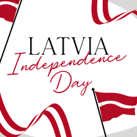 Latvia Independence Flag Instagram Post Image Preview