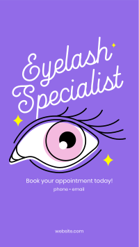 Eyelash Specialist Facebook Story