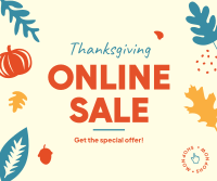 Thanksgiving Online Sale Facebook Post