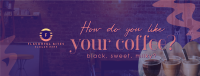 Coffee Flavors Facebook Cover Image Preview