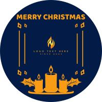 Christmas Themed Candle LinkedIn Profile Picture Image Preview