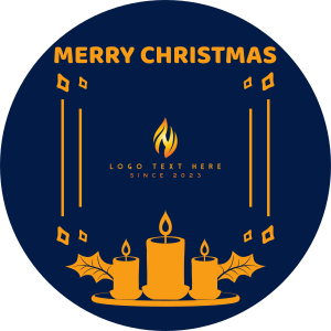 Christmas Themed Candle LinkedIn Profile Picture Image Preview