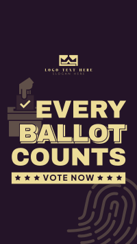 Every Ballot Counts Instagram Reel