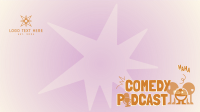 Playful Comedy Podcast Zoom Background