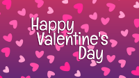 Pink Valentine Confetti Zoom Background