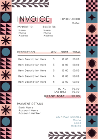 Abstract Geometric Invoice
