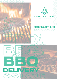 Unique BBQ Delivery Poster