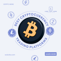Cryptocurrency Trading Platforms Instagram Post