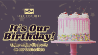 It's Our Birthday Doodles Facebook Event Cover