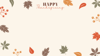 Thanksgiving Autumn Leaves Zoom Background