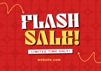 Limited Flash Sale Postcard Design