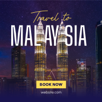 Travel to Malaysia Instagram Post Design