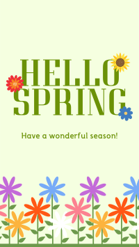 Hello Spring! Instagram Story