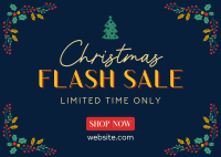 Christmas Flash Sale Postcard Design