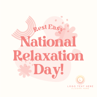 National Relaxation Day Greeting Instagram Post