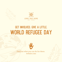 World Refugee Day Dove Linkedin Post Design